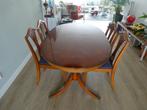 eethoek Heldense uitschuifbaar met 4 stoelen, Huis en Inrichting, Ophalen, Gebruikt, Heldense, 4 tot 6 stoelen