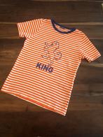 🦁 HEMA Mt 122 128 KONINGSDAG LEEUW shirt oranje jongen, Ophalen of Verzenden, Zo goed als nieuw, Shirt of Longsleeve, Hema