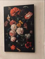 Canvas Stilleven met bloemen in een glazen vaas, Ophalen