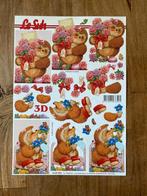 Knipvel Le Suh - egel bloemen liefde, Hobby en Vrije tijd, Kaarten | Zelf maken, Ophalen of Verzenden, Nieuw, Overige thema's