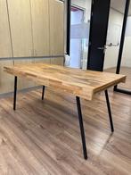 Eettafel hout 160cm - Tafel 160cm - Houten eettafel teak, Ophalen, Teakhout, Nieuw, 50 tot 100 cm