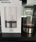 Blomus Amilio Windlicht - Nieuw in Doos, Huis en Inrichting, Nieuw, Ophalen of Verzenden, Metaal, Grijs