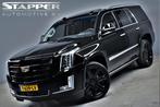Cadillac Escalade 6.2 V8 426pk Premium 7-Pers Schuifdak/Trek, Auto's, Cadillac, Automaat, Lichtsensor, Zwart, Bedrijf