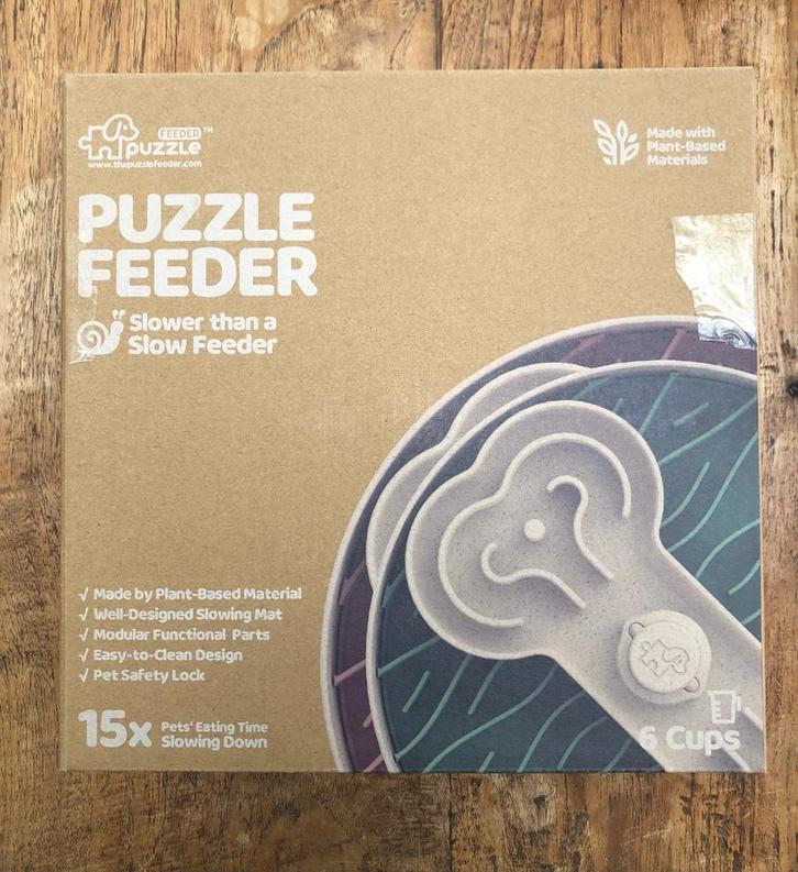 Puzzle Feeder Slow Feeder Voerpuzzel + Likmat + Sniffingmat, Dieren en Toebehoren, Hondenvoerbakken en Drinkbakken, Zo goed als nieuw