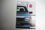 Opel Ascona type-C brochure (10-1984) (74), Ophalen of Verzenden, Zo goed als nieuw, Opel