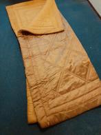 Ouderwetse Gele Donsdeken 195x160, Huis en Inrichting, Slaapkamer | Bedden, Ophalen, Tweepersoons, Hout, 190 cm of minder