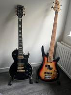 Harley Benton SC-500 BK gitaar/ basgitaar en versterker, Ophalen of Verzenden, Zo goed als nieuw, Solid body, Overige merken