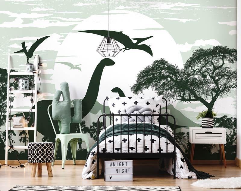 Fotobehang / Behang - Kinderkamer - Dino - Dinosaurussen, Verzenden, Minder dan 10 m², Info@fotobehangkoning.nl, Kinderkamer