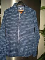 blauw Heren overhemd van NOIZE mt. M, Noize, Halswijdte 39/40 (M), Zo goed als nieuw, Verzenden