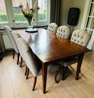 6 Life Style Stoelen Taupe beschikbaar voor biedingen
