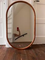 Ovalw walnoot houten spiege 1m x 61cm (2stuks beschikbaar), Huis en Inrichting, Woonaccessoires | Spiegels, 100 tot 150 cm, Ophalen of Verzenden