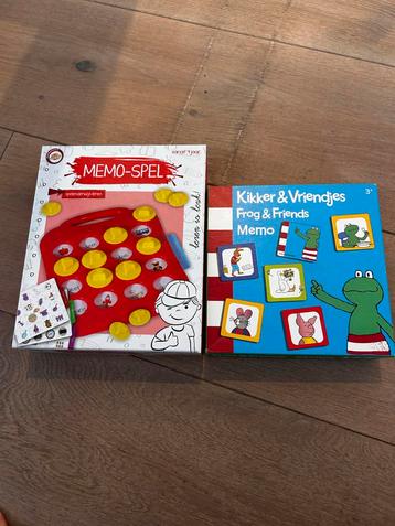 2 spellen voor een klein prijsje: kikker en leer-memory beschikbaar voor biedingen