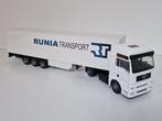 Lion MAN met oplegger Runia transport, Hobby en Vrije tijd, Modelauto's | 1:50, Ophalen of Verzenden, Zo goed als nieuw, Bus of Vrachtwagen