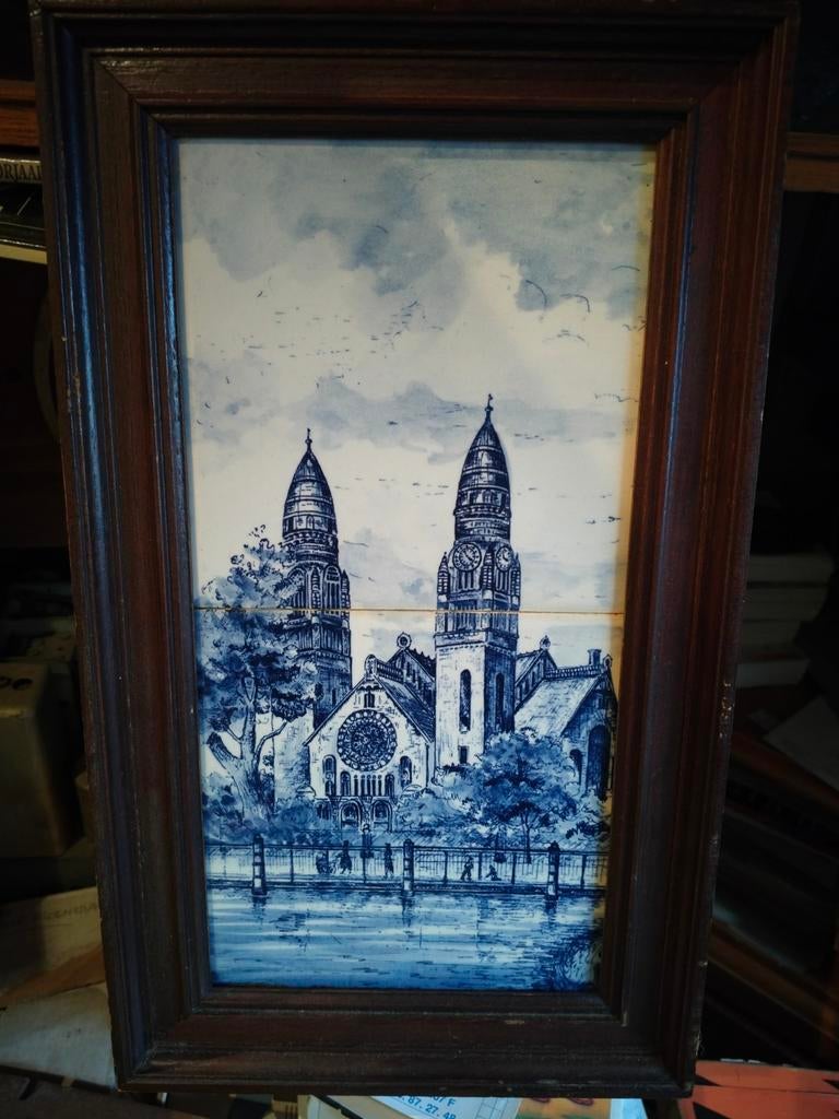 Tegel Schilderij Koninginnekerk Rotterdam, Ophalen