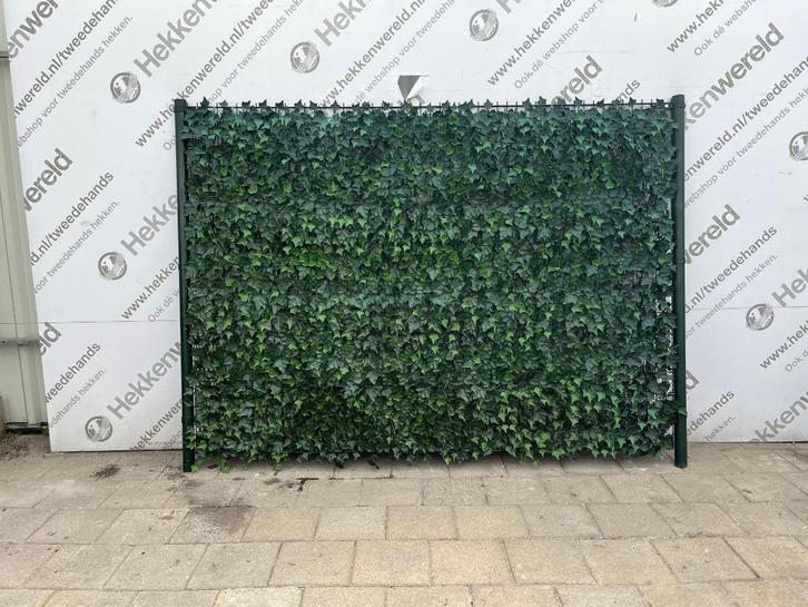 Hek, Tuin en Terras, Tuinhekken en Hekwerk, Gebruikt, Dubbelstaafmat hekwerk, IJzer, Ophalen of Verzenden