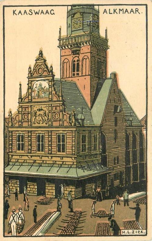 (386-262-021) Alkmaar Kaaswaag, Verzamelen, Ansichtkaarten | Nederland, Noord-Holland, Verzenden