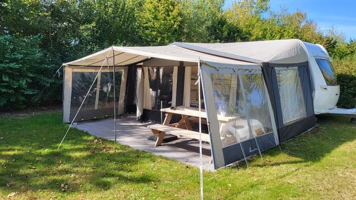 Voortent + luifel + schuurtentje + binnentent, Caravans en Kamperen, Voortenten en Luifels, Gebruikt, Isabella, Ophalen