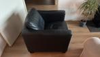 Set van twee mooie zwarte fauteuils, Huis en Inrichting, Fauteuils, Ophalen, Zo goed als nieuw, 75 tot 100 cm, Leer