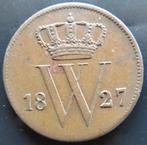 CENT 1827B, Verzenden, Koning Willem I, 1 cent, Losse munt