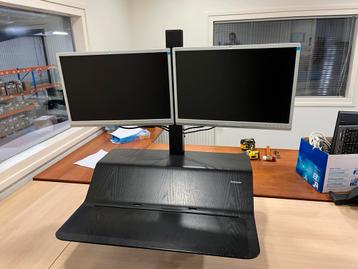 4x Lotus VE Dual Sta-zit bureau dubbele beeldschermsteun beschikbaar voor biedingen