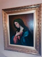 Florentijnse madonna olie op doek omstreeks 1800, Antiek en Kunst, Antiek | Religie, Ophalen of Verzenden