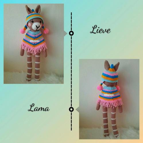 Nieuwe zelfgehaakte knuffels. Lieve kleurrijke lama., Hobby en Vrije tijd, Breien en Haken, Nieuw, Haken, Overige typen, Ophalen of Verzenden