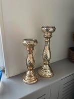 Riviera Maison Kaarsenstandaard Brons L en M, Ophalen of Verzenden, Zo goed als nieuw, Kandelaar, Bruin