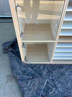 IKEA KALLAX 4x2 met inzetten - Houtkleur, Ophalen, 120 tot 170 cm, Zo goed als nieuw, .