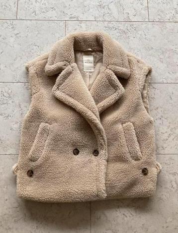 Prachtig nieuw warm vest bodywarmer, wol look, S oversized beschikbaar voor biedingen