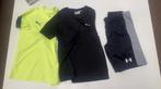 under armour korte broek, panther shirt, puma shirt.maat 140, Ophalen of Verzenden, Zo goed als nieuw, Overige maten