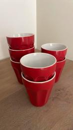 Rode mokjes - gratis, Huis en Inrichting, Ophalen, Gebruikt, Effen, Kop(pen) en/of Schotel(s)