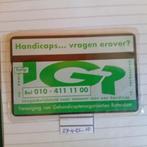 telefoonkaart handicaps ... vragen    BELFRIS, Verzenden