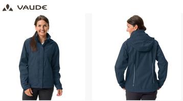 Fiets jas Vaude - petrol - mt 46 - waterproof en winddicht beschikbaar voor biedingen