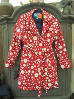 z2) happy rainy days rood wit stippen jas mt 164 super mooi, Meisje, Happy rainy days, Ophalen of Verzenden, Zo goed als nieuw