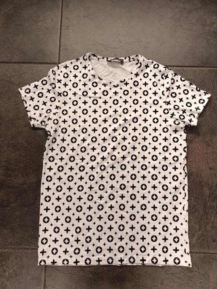 Shirt maat S zwart / wit, Kleding | Heren, T-shirts, Zo goed als nieuw, Maat 46 (S) of kleiner, Zwart, Ophalen of Verzenden