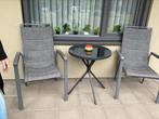 Drie delige tuinset bistroset, Tuin en Terras, Ophalen of Verzenden, Zo goed als nieuw, 2 zitplaatsen