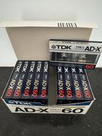 10 x TDK AD-X 60, Cd's en Dvd's, Cassettebandjes, Overige genres, Met bewaardoos, rek of koffer, Nieuw in verpakking, Onbespeeld