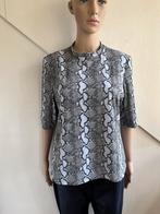 Penn & Ink top travelstof grijs maat 38 slangenprint, Maat 38/40 (M), Penn & Ink, Ophalen of Verzenden, Zo goed als nieuw