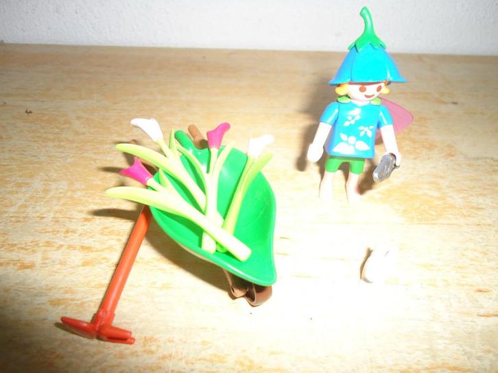 bloemen meisje van Playmobil met kruiwagen 4196, Kinderen en Baby's, Speelgoed | Playmobil, Zo goed als nieuw, Complete set, Ophalen of Verzenden
