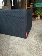 Fatboy vierkante poef / hocker, Huis en Inrichting, Banken | Voetenbanken en Poefen, Ophalen, Zo goed als nieuw, Vierkant, Stof