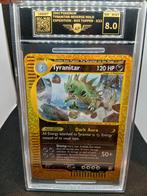 Tyranitar box topper AP 8.0 Expedition Base set, Ophalen of Verzenden, Zo goed als nieuw, Losse kaart, Foil