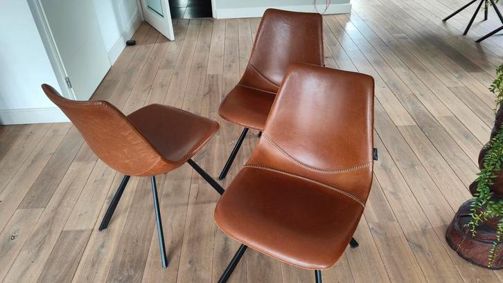 Castle Line eetkamer stoelen 3x, Huis en Inrichting, Stoelen, Gebruikt, Drie, Bruin, Ophalen