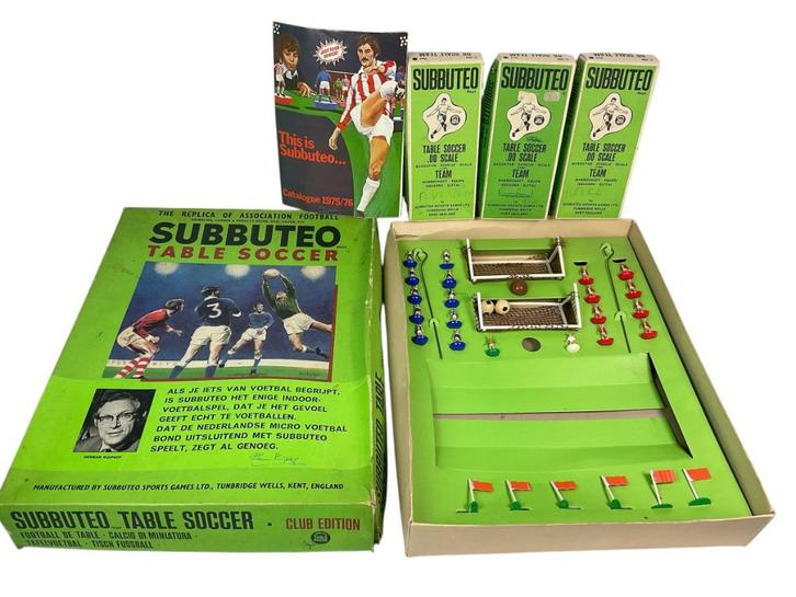 Vintage voetbalspel 70's Subbuteo teams Feyenoord Ajax NEC, Kinderen en Baby's, Speelgoed | Voetbaltafels, Gebruikt, Ophalen of Verzenden