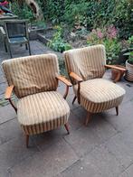 2 vintage fauteuils., Huis en Inrichting, Stoelen, Ophalen, Gebruikt, Vintage, Twee