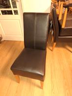 6 Eetkamerstoelen - Nog Goed voor een Ronde!, Ophalen, Gebruikt, Bruin, Modern