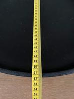 Zwarte stenen dienblad/ schaal, Huis en Inrichting, Woonaccessoires | Schalen en Manden, Ophalen, Zo goed als nieuw, Rond, Overige materialen