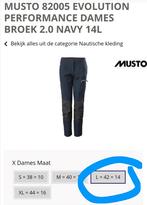 Musto evolution dames zeilbroek, blauw, 14 l (mt 42), Watersport en Boten, Watersportkleding, Ophalen of Verzenden, Zeilbroek