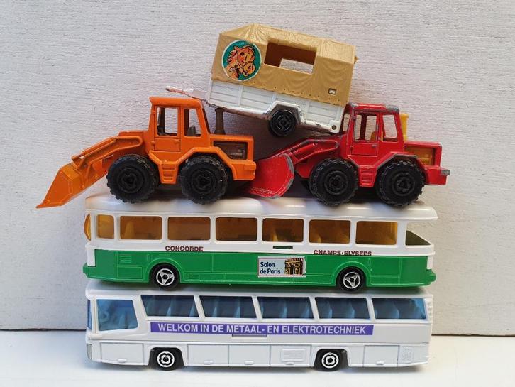 Restant MAJORETTE 1:87 verschillende modellen t.e.a.b., Hobby en Vrije tijd, Modelauto's | 1:87, Gebruikt, Bus of Vrachtwagen