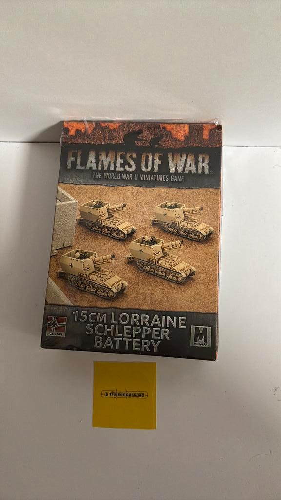 Nieuw! Flames of War | GBX95 | 15cm LorraineschlepperBattery, Hobby en Vrije tijd, Wargaming, Nieuw, Historisch, Ophalen of Verzenden