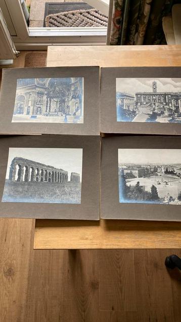 4 x Roma. +/-1900. Grote (27x36) foto’s.Onbeschadigd.koopjes beschikbaar voor biedingen